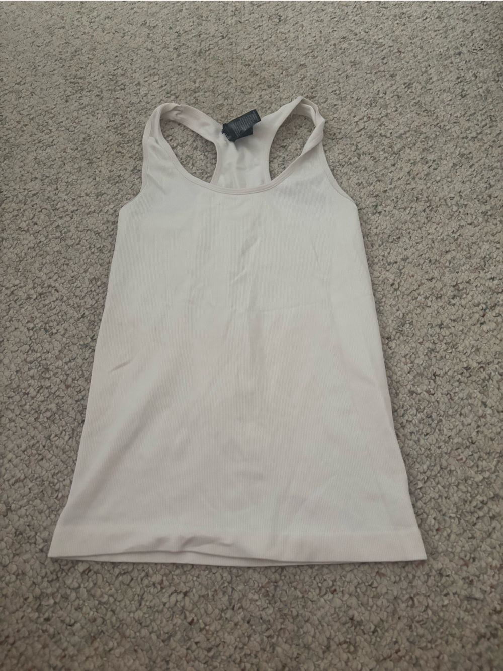 Basic White Ribbed Tank Top